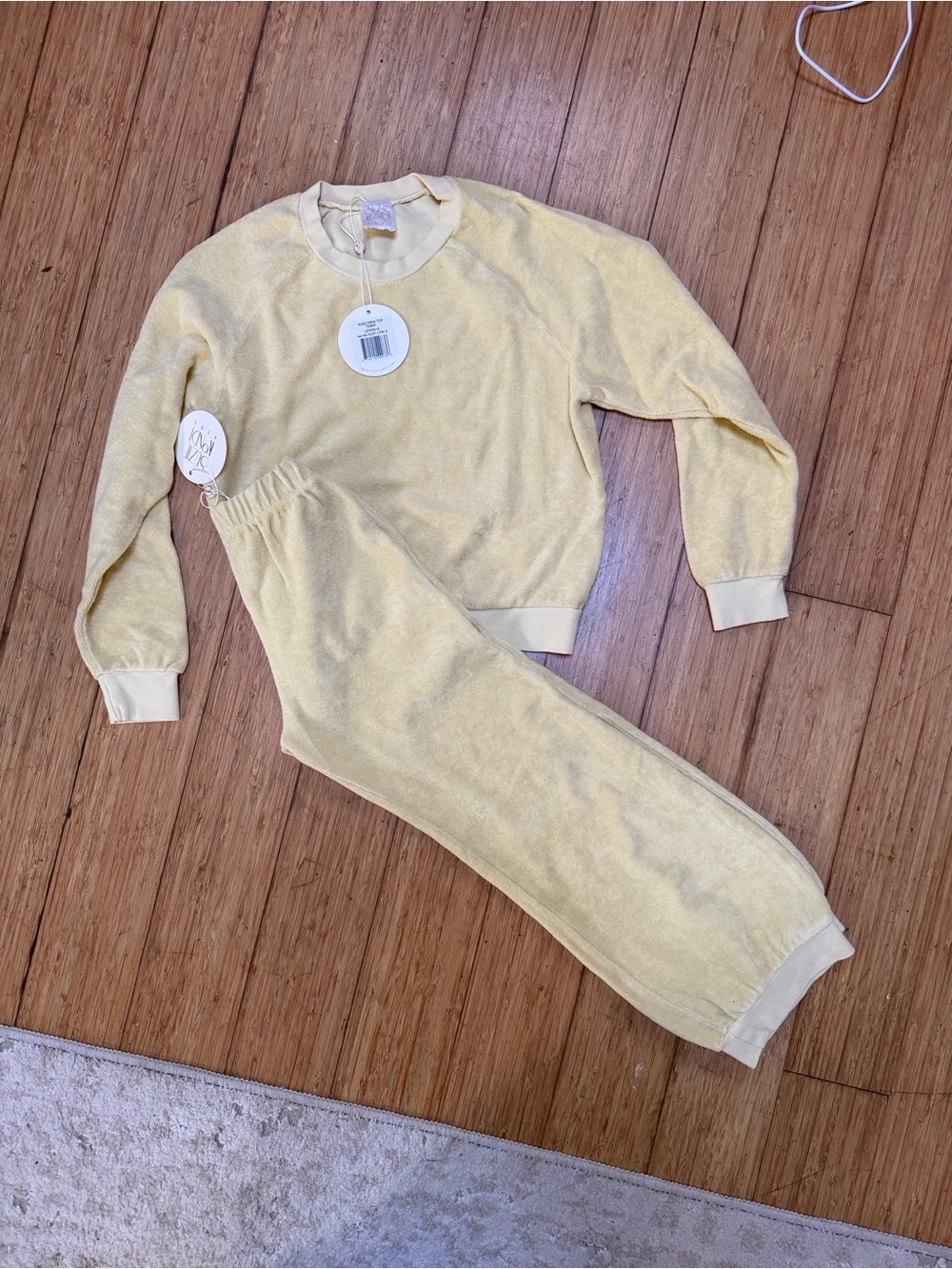 Suzi Kondi Kids Yellow Terry Sweat Set